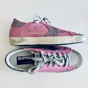 Golden Goose Glitter Superstar Sneakers